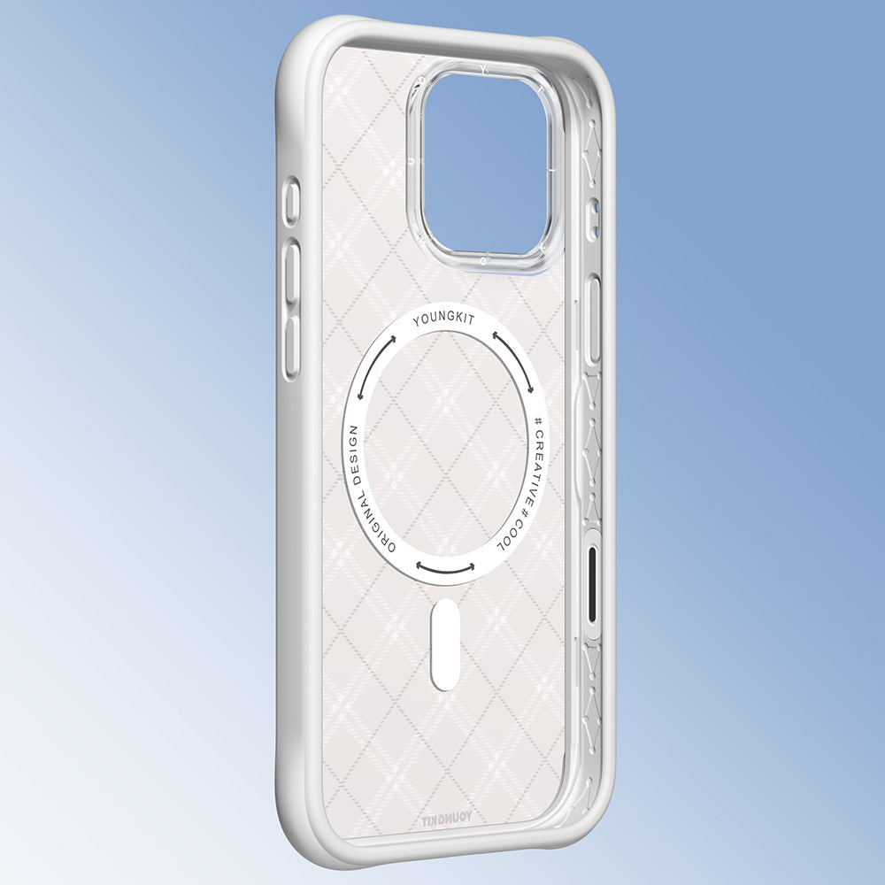 Youngkit Argyle Serisi iPhone 16 Pro Max Magsafe Telefon Kılıfı Youngkit Argyle Serisi iPhone 16 Pro Max Magsafe Telefon Kılıfı